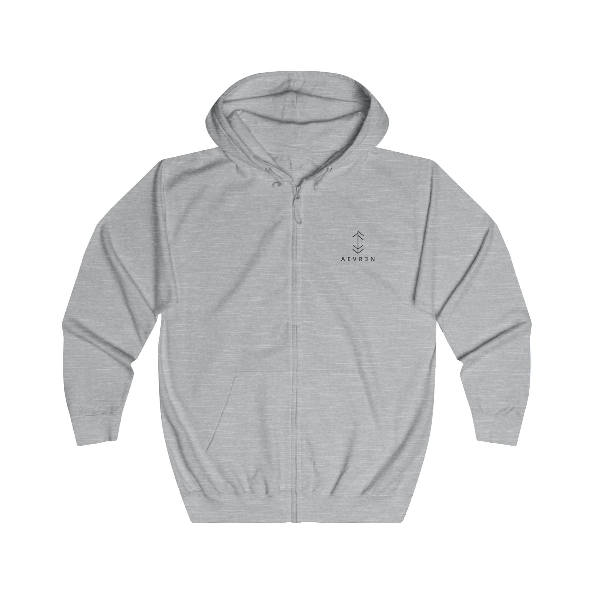 Sweat à capuche unisexe entièrement zippé
