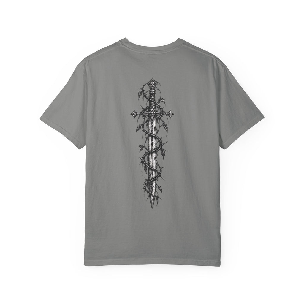 T-shirt Sword & Vines — Motif lame gothique au dos