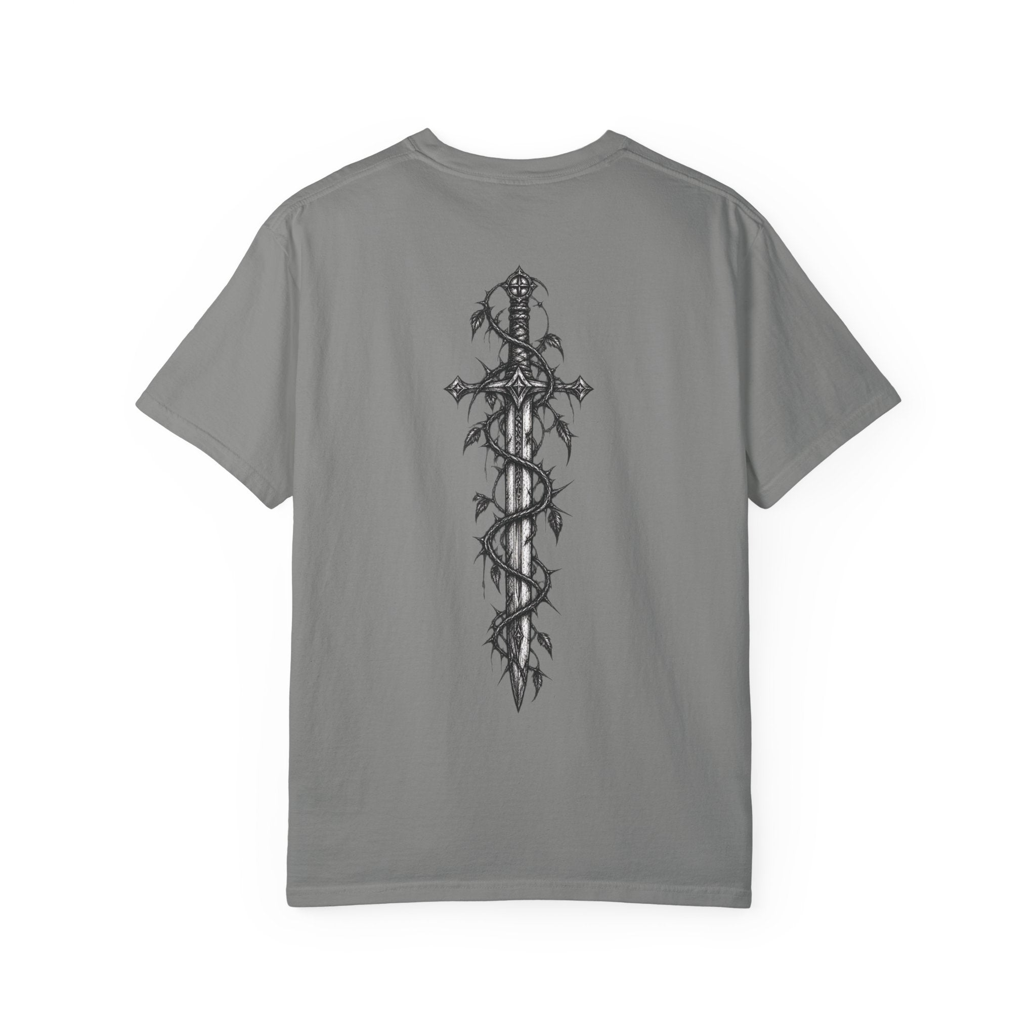 T-shirt Sword & Vines — Motif lame gothique au dos