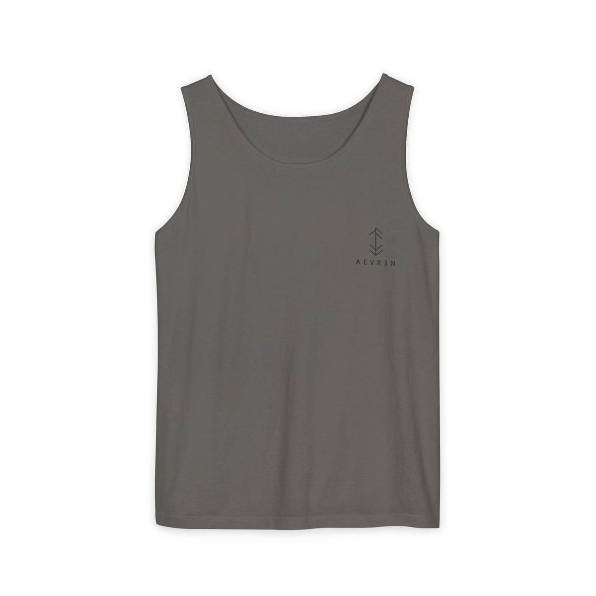 Débardeur minimaliste à logo flèche — Style décontracté aventure côtière