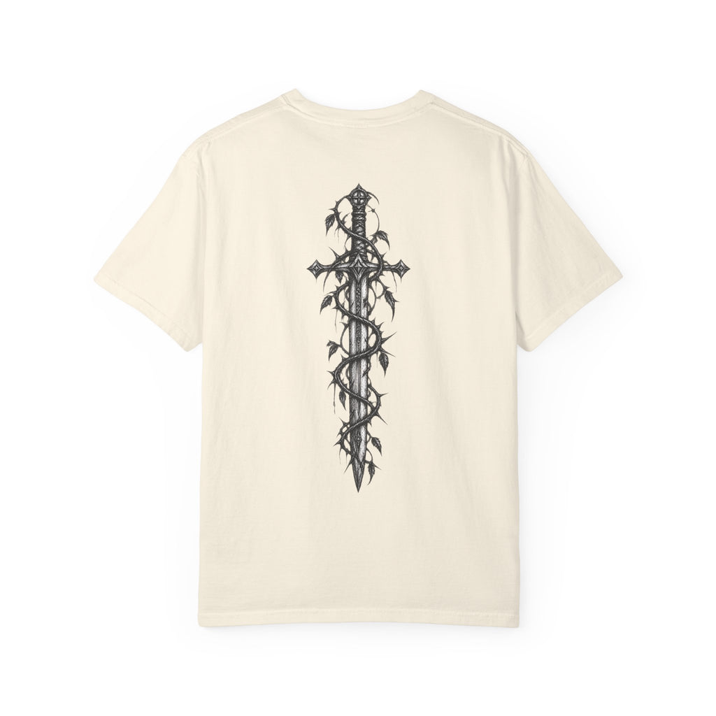 T-shirt Sword & Vines — Motif lame gothique au dos