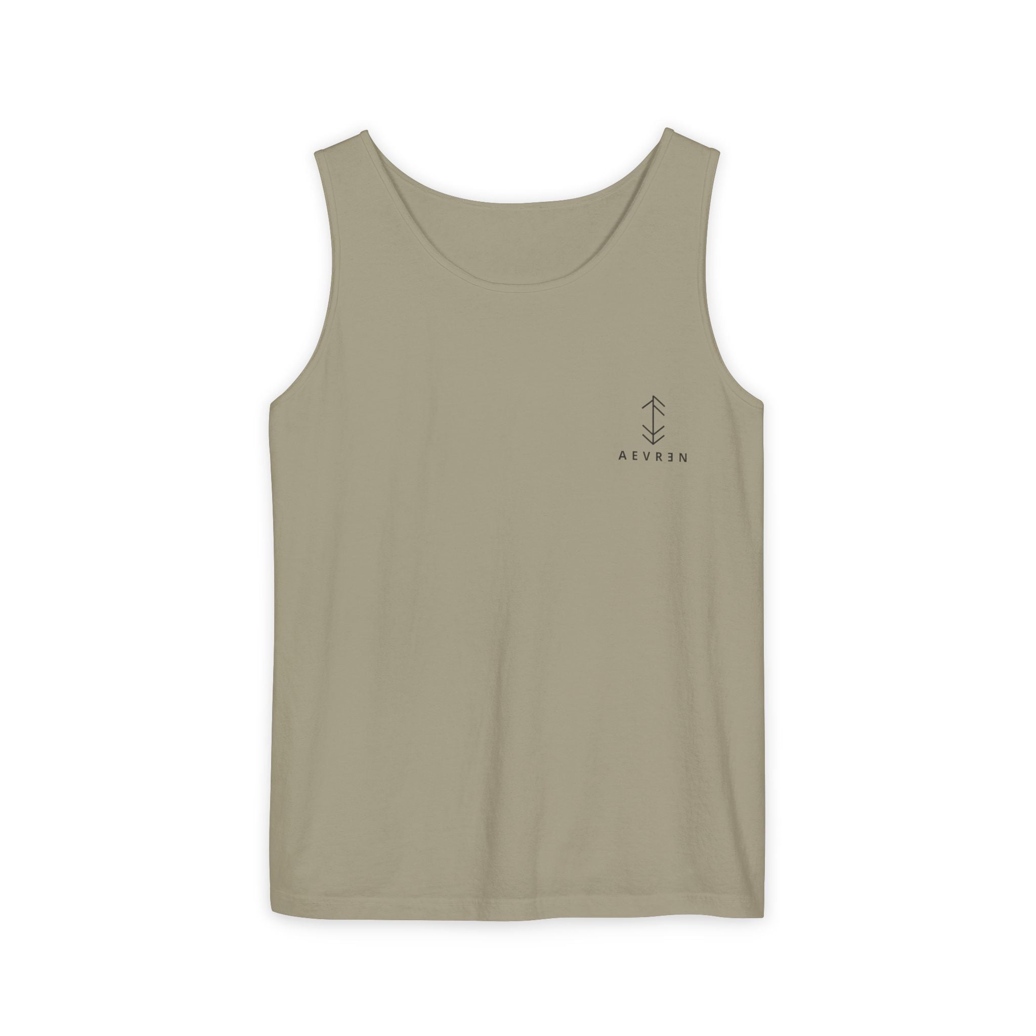 Débardeur minimaliste à logo flèche — Style décontracté aventure côtière