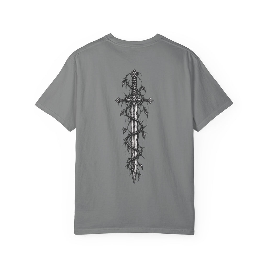 T-shirt Sword & Vines — Motif lame gothique au dos