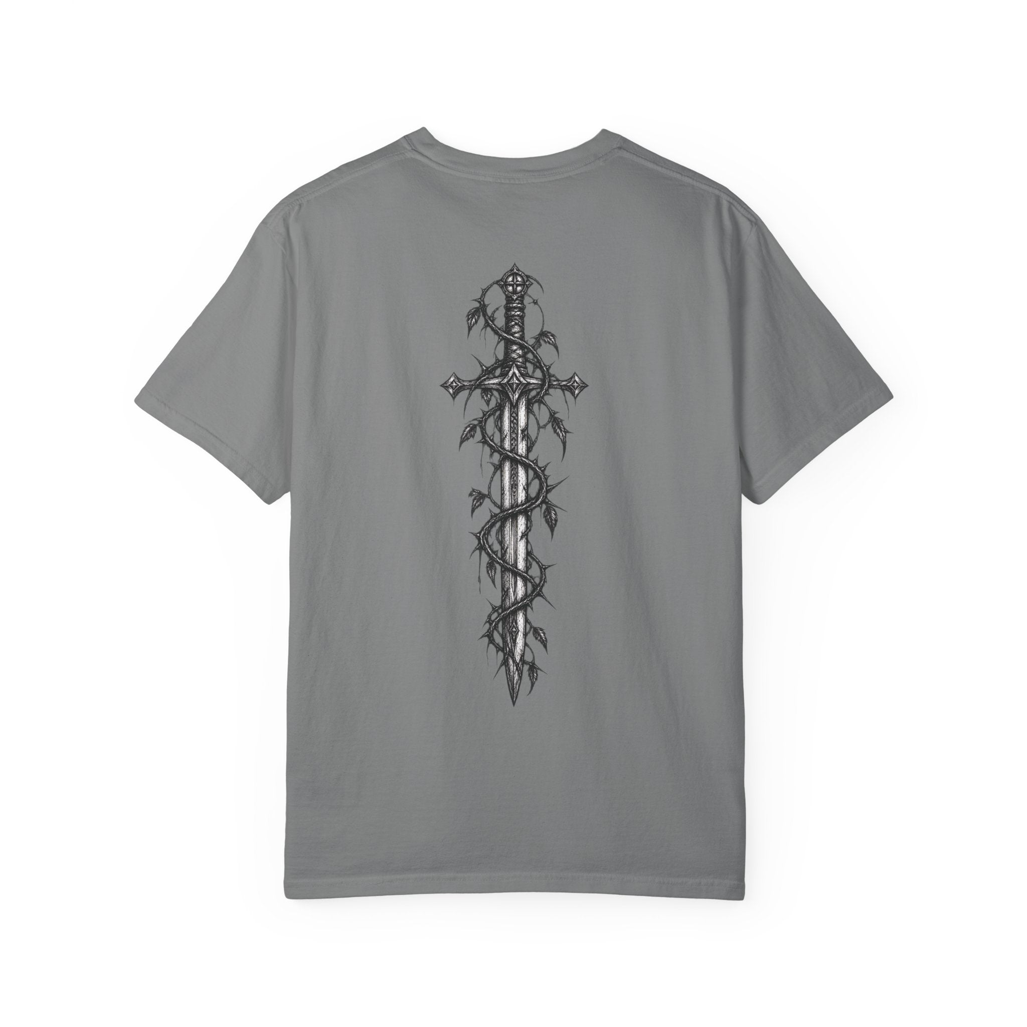 T-shirt Sword & Vines — Motif lame gothique au dos