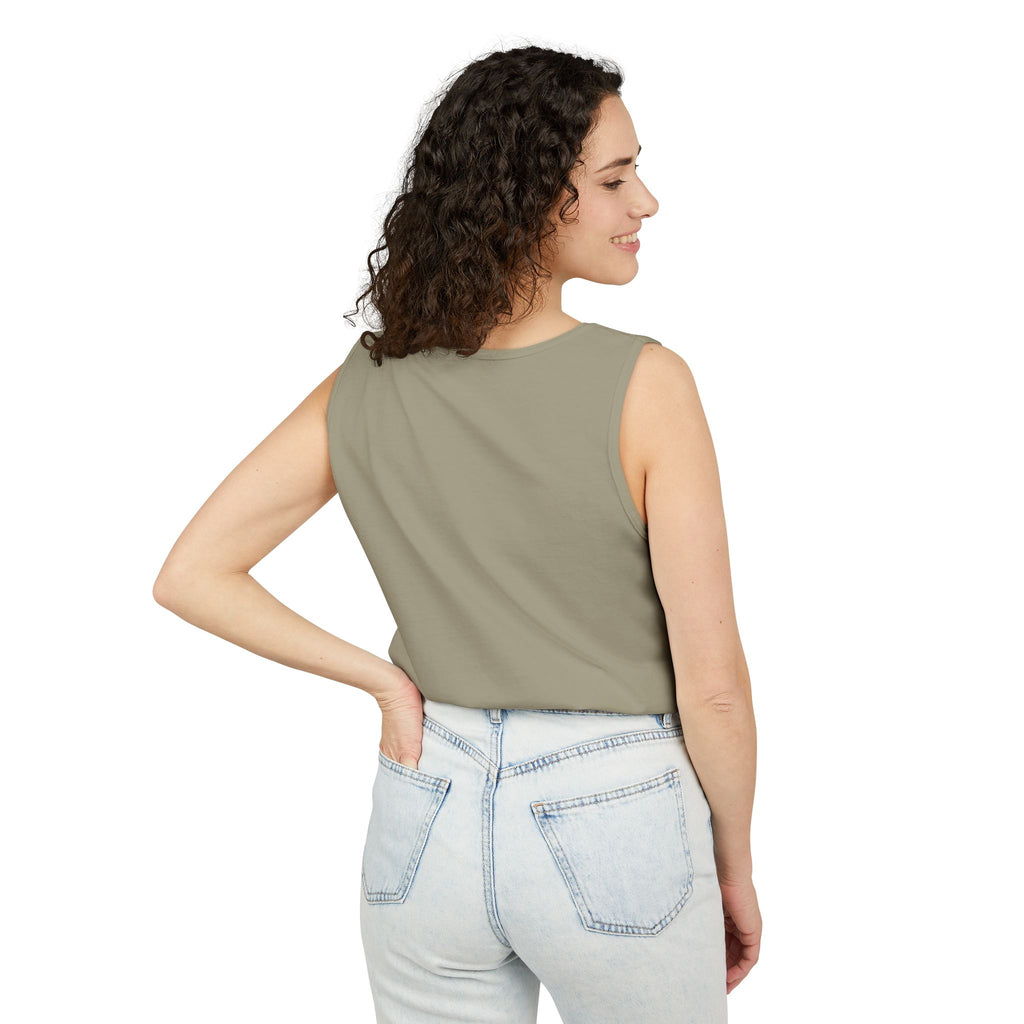 Débardeur minimaliste à logo flèche — Style décontracté aventure côtière
