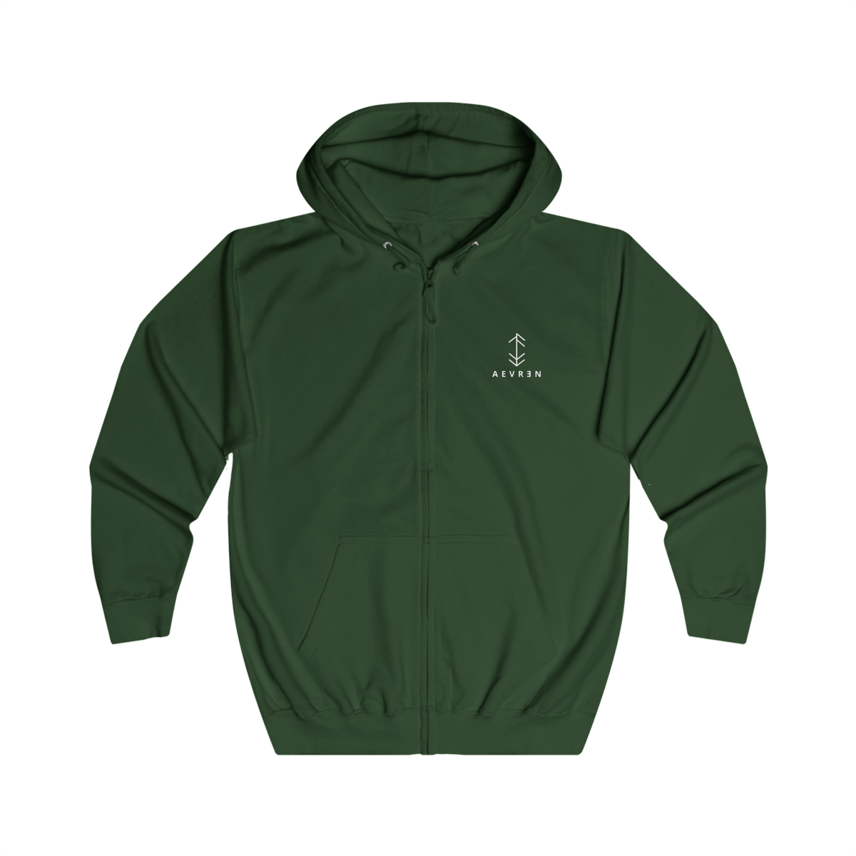 Sweat à capuche unisexe entièrement zippé